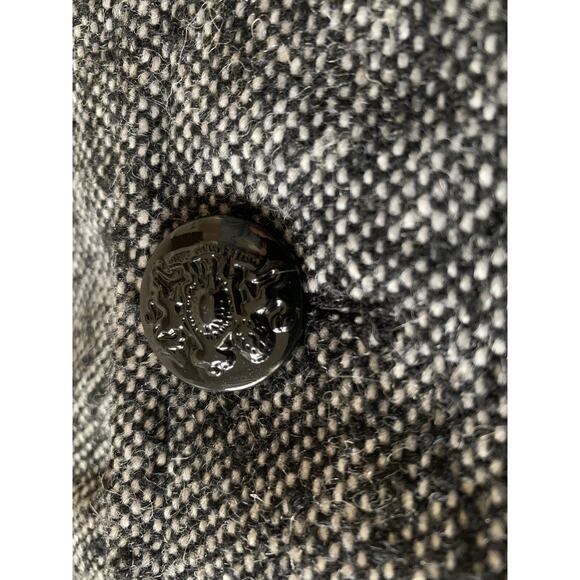 Guess Los Angeles 1981 Blazer Womens Small Leather Trim Wool Hipster Sports Coat - Picture 11 of 16